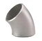 धातु निकेल मिश्र धातु Inconel 625 सर्वश्रेष्ठ 45 डिग्री बट वेल्डिंग कोहनी ASME B16.9 अनुकूलित आकार चांदी
