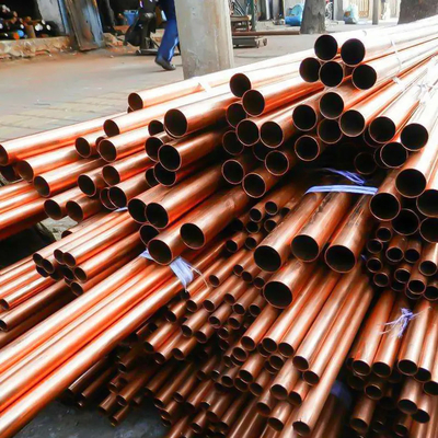 अनुकूलित दीवार और लंबाई ASTM मानक पाइप के साथ पॉलिश तांबा निकेल पाइप