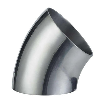 ASME B16.9 SS316L स्टेनलेस स्टील पाइप फिटिंग 45/90/180 डिग्री एल्बो