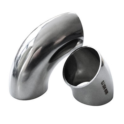 90° 304 Stainless Steel Elbow 3" OD76mm x 1.5mm WT Butt Weld Pipe Fitting