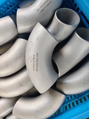 स्टेनलेस स्टील पाइप फिटिंग 90 डिग्री LR BW एल्बो OD 3" SCH40S A403 Gr.321 फिटिंग