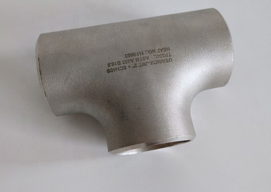 डुप्लेक्स स्टेनलेस स्टील पाइप फिटिंग BW समान टी UNS S31803 ASME B16.9 SCH10S
