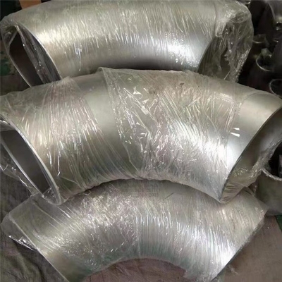 ASTM टाइटेनियम स्टील पाइप फिटिंग 3/4" टाइटेनियम Gr12 बट वेल्डिंग SR एल्बो SCH10S 90D/180D