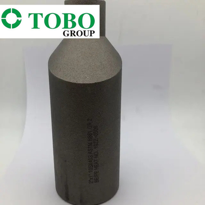 जाली पाइप फिटिंग टाइटेनियम मिश्र धातु इस्पात ASTM B861 GR2 2 '' x 1 '' SCH10S x SCH40S टाइटेनियम मिश्र धातु स्वेज निप्पल
