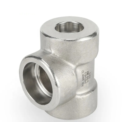 मिश्र धातु स्टील टी ASME B16.11 जाली सॉकेट वेल्ड समान टी मिश्र धातु स्टील पाइप फिटिंग