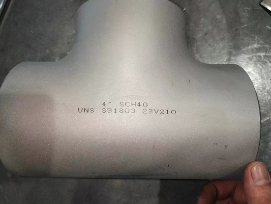 सुपर डुप्लेक्स पाइप फिटिंग समान टी BW ASME B16.9 SMLS 4&quot; SCH40S फिटिंग