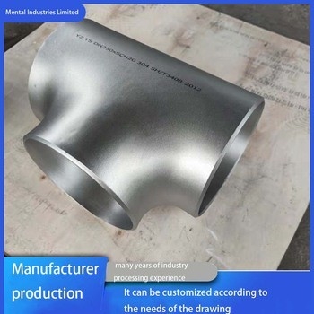 डुप्लेक्स स्टेनलेस स्टील बट वेल्डिंग फिटिंग UNS S31803 Reducing Tee 3 X 2 ASME B16.9