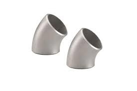 धातु निकेल मिश्र धातु Inconel 600 45 डिग्री बट वेल्डिंग कोहनी ASME B16.9 1 से 24 इंच चांदी