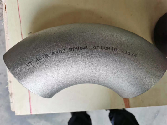 ASTM/UNS N08800 मिश्र धातु स्टील पाइप फिटिंग 45D बट वेल्डिंग एल्बो L/R 20&quot; SCH40