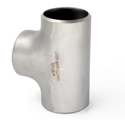 बट वेल्डिंग फिटिंग N08020 ASME B16.9 निकल मिश्र धातु इस्पात टी
