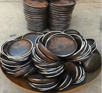 पाइप फिटिंग: बट वेल्डिंग कैप OD:12 "SCH-10S मिश्र धातु 625 ASTM / UNS N06625