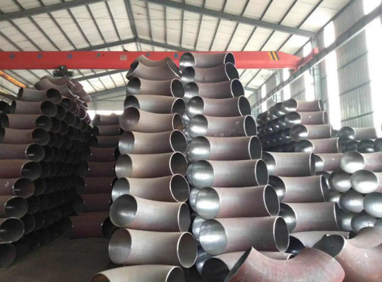 निर्बाध बट वेल्डिंग 90° लंबाई त्रिज्या कोहनी 8 ”SCH-80 ASTM N08825 मिश्र धातु 825
