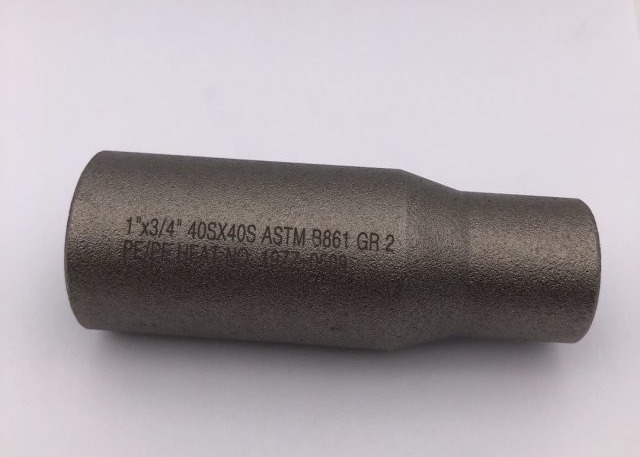 Titanium Alloy Steel STD ASTM B861 GR2 Titanium Ti2 Swage Nipple