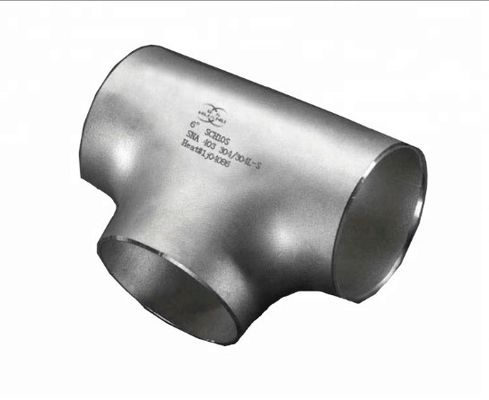 समान टी सुपर डुप्लेक्स स्टेनलेस स्टील पाइप फिटिंग A182 GR.F53 ASME B16.9