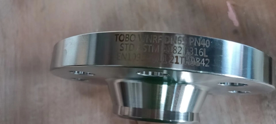 स्टेनलेस स्टील पाइप फिटिंग WNRF PN16 DN40 STD ASTM A182 F316L Flanges
