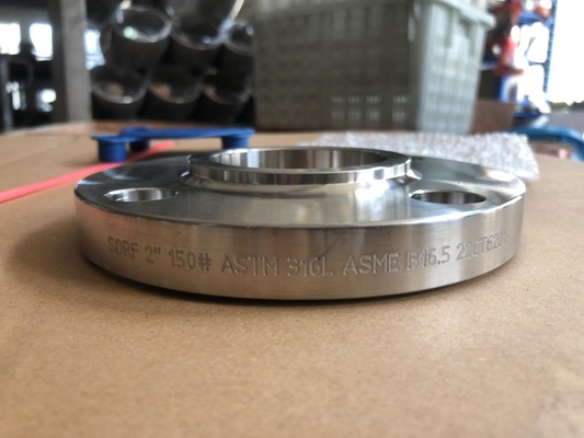 ASME B16.5 स्लिप-ऑन फ्लैंज आरएफ A105 A182 कार्बन स्टील स्टेनलेस स्टील एनपीएस 1/2 