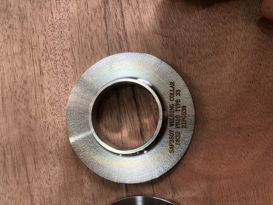 सुपर डुप्लेक्स स्टील फिटिंग एन 1092-1 पीएन 10 डीएन 65 टाइप 33 यूएनएस एस 32750 वेल्डिंग कॉलर