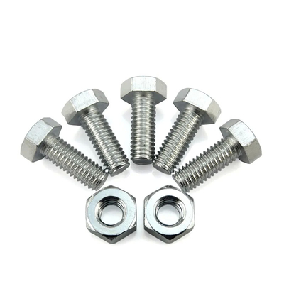 M12 M16 A2-70 A4-70 A4-80 SS304 SS 316 हेक्स बोल्ट और नट S32750 32760