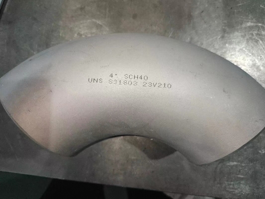 सुपर डुप्लेक्स पाइप फिटिंग एल्बो 90LR BW ASME B16.9 SMLS 4