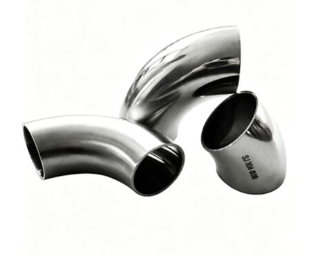 304 स्टेनलेस स्टील कोहनी पॉलिश, 90 डिग्री बट वेल्ड पाइपलाइन के लिए फिट