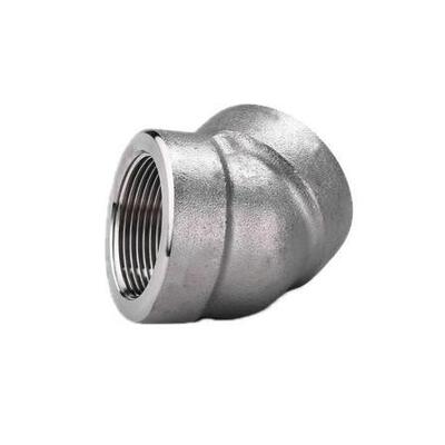 Stainless Steel Pipe Fittings Threaded Elbow 45° A182 F316H SR For Connection