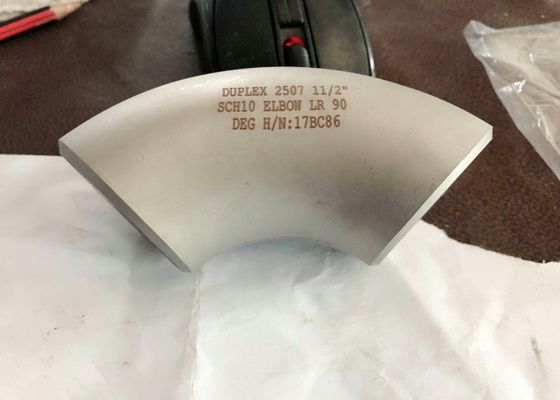 मिश्र धातु इस्पात पाइप फिटिंग 2 1/2 '' कोहनी LR90 DEG SCH10S UNS N010675