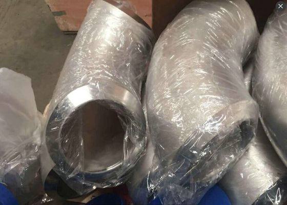 Inconel 718 मिश्र धातु इस्पात पाइप फिटिंग 2 * SCH40 90LR कोहनी ANSI बी