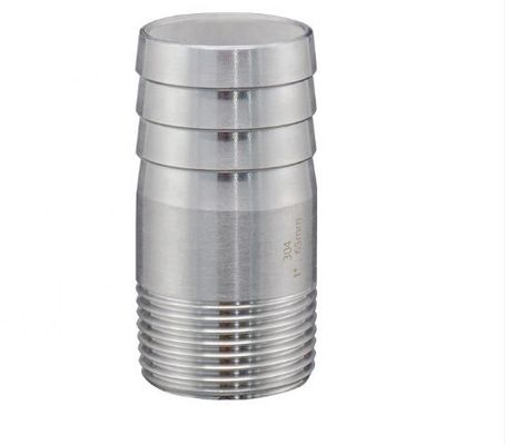 जीबी स्टेनलेस स्टील पाइप फिटिंग स्वेज फ्लेक्सिबल पुरुष पॉलिश गोल नली निप्पल