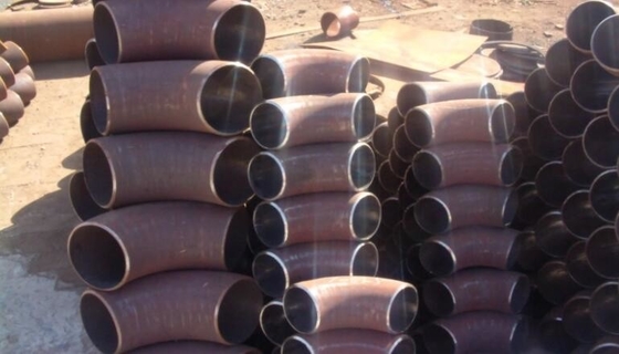 निर्बाध बट वेल्डिंग 90° लंबाई त्रिज्या कोहनी 4 ”SCH-80 ASTM A815 UNS S31803