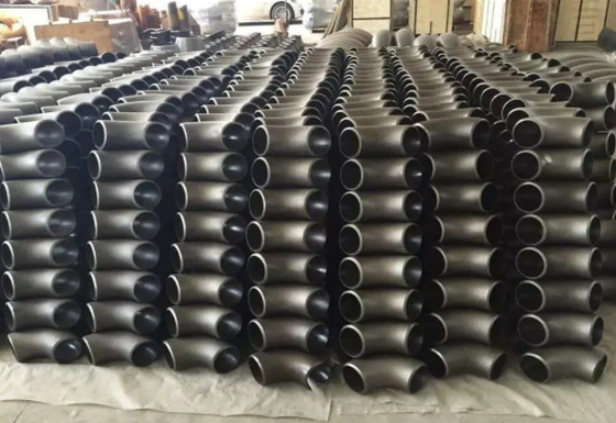 निर्बाध बट वेल्डिंग 90° लंबाई त्रिज्या कोहनी 4 ”SCH-STD ASTM A815 UNS S31803
