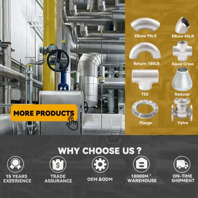 सुपर डुप्लेक्स स्टेनलेस स्टील पाइप फिटिंग BW क्रॉस टी UNS S32750 ASME B16.9 SCH10 5